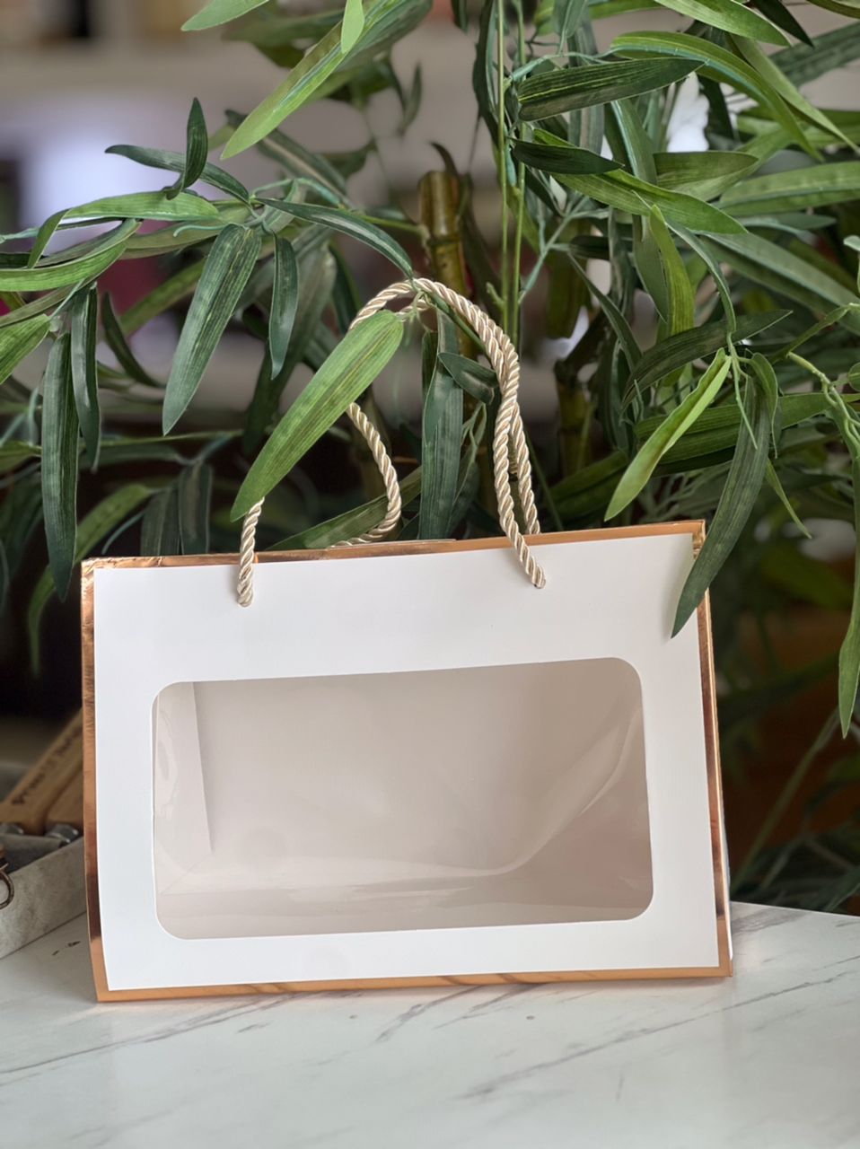Rosegold & White Gift Bag