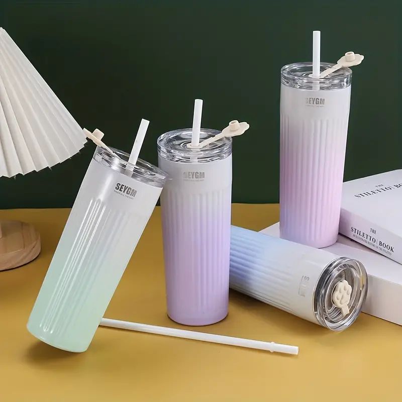 Modern Tumbler With Straw