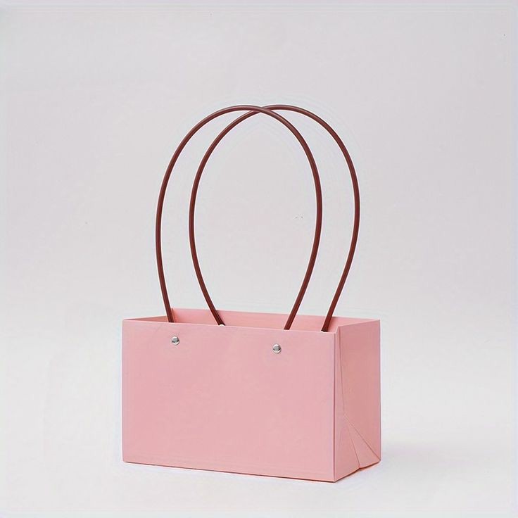 20*10.5*13.5cm pink favor bag