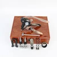 Wooden rectangular shaped Wine Accessories set