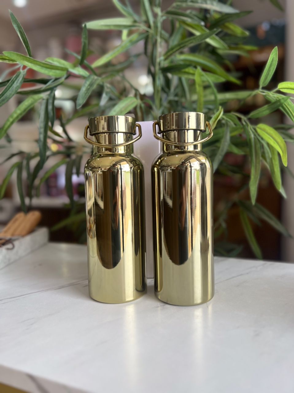 Gold Stainless Steel Vacuum Flask