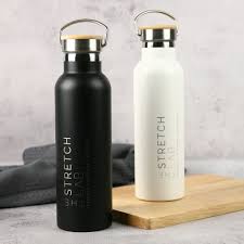 Stainless Steel Vacuum Flask with Wooden Tip