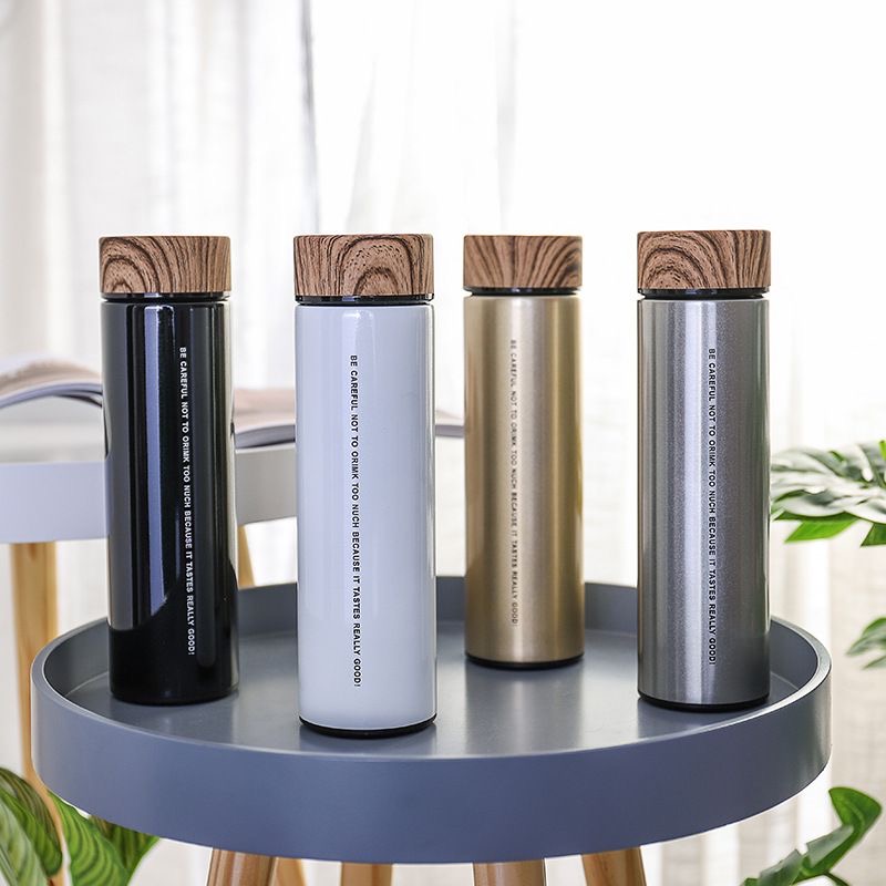 Wooden Covered insulated vacuum Flask