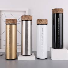 Wooden Covered insulated vacuum Flask