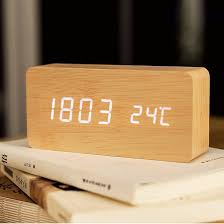 Wooden Rectangular Digital clock