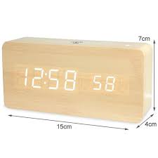 Wooden Rectangular Digital clock