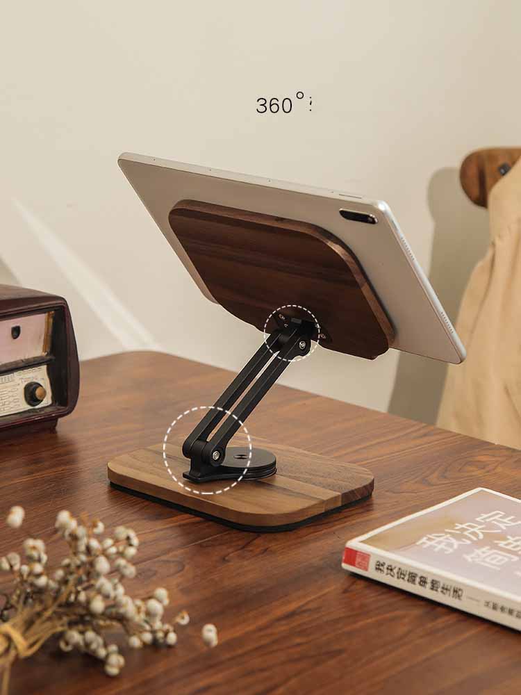 Foldable Wood Tablet Holder