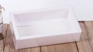 Crafted Rectangular Paper Box with Plain Cover