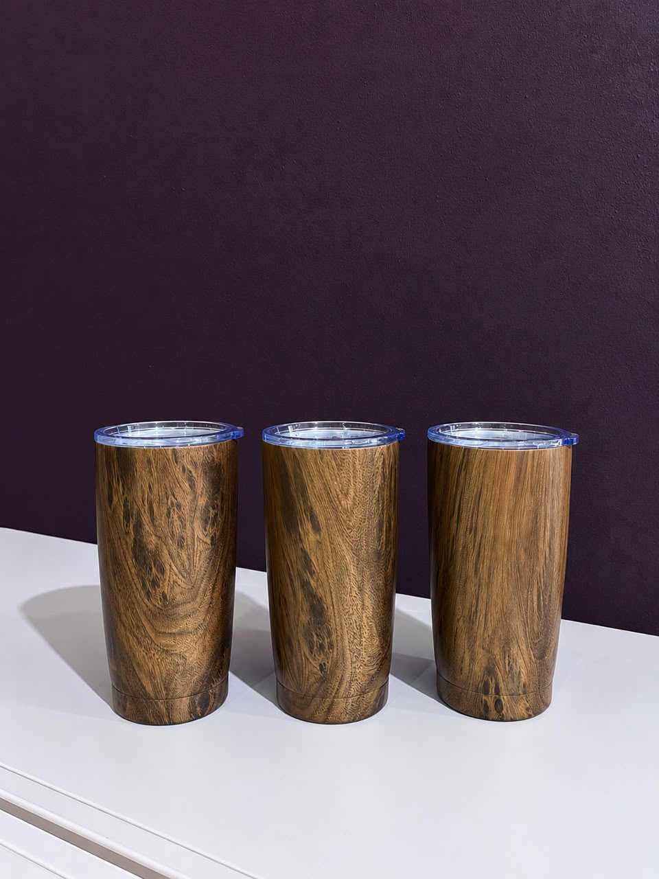 20oz Stainless Steel Brown Tumbler