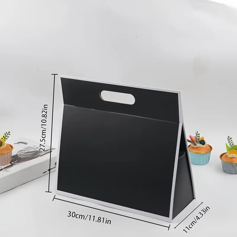 Black Foldable Hard Gift Bag