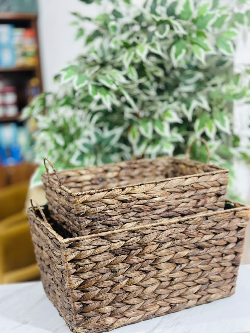 Wooden Woven Basket
