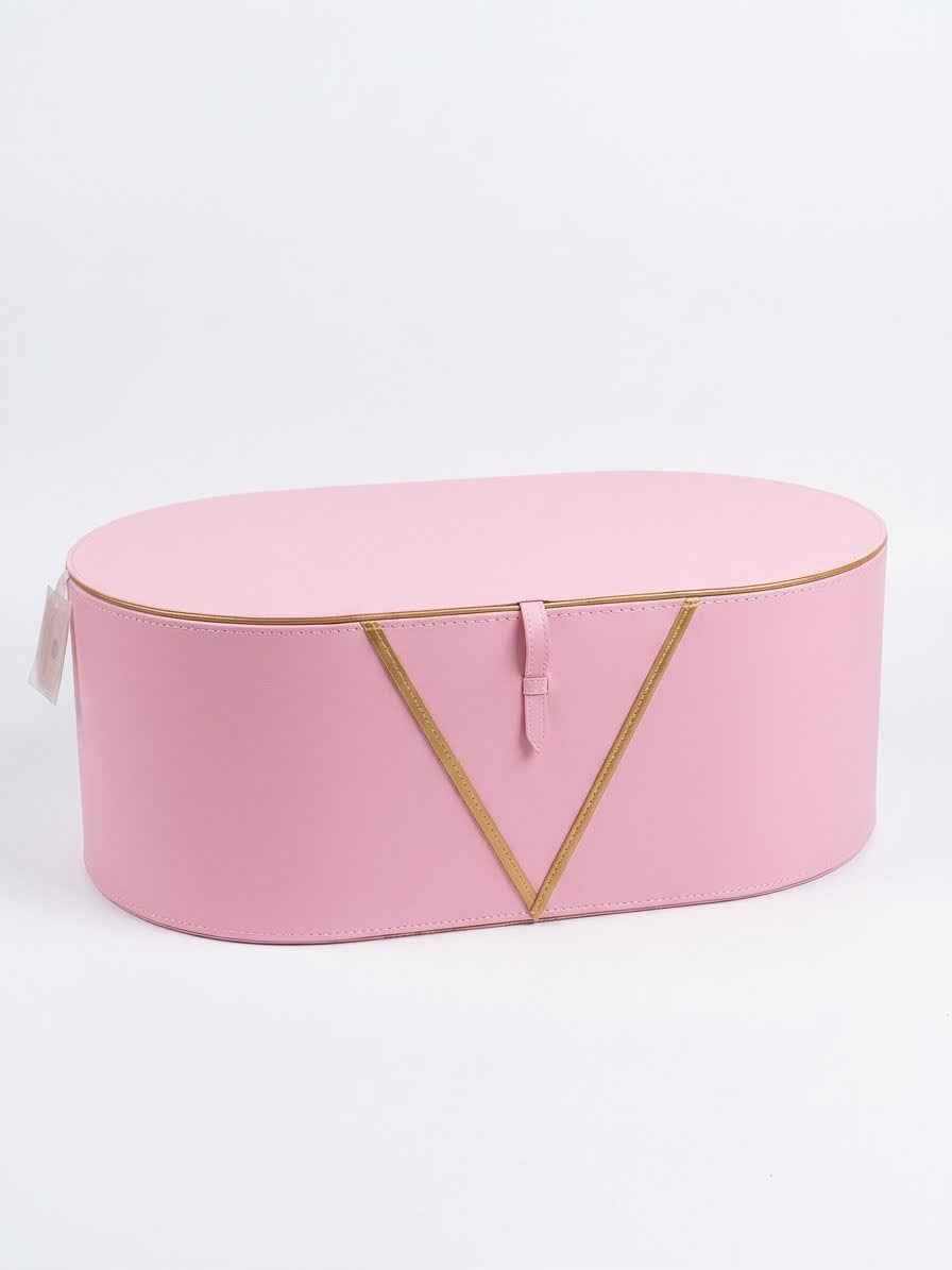 Oval Leather Box