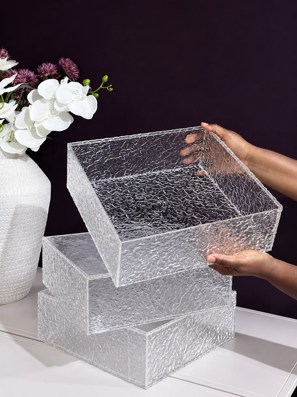 Acrylic Textured Box