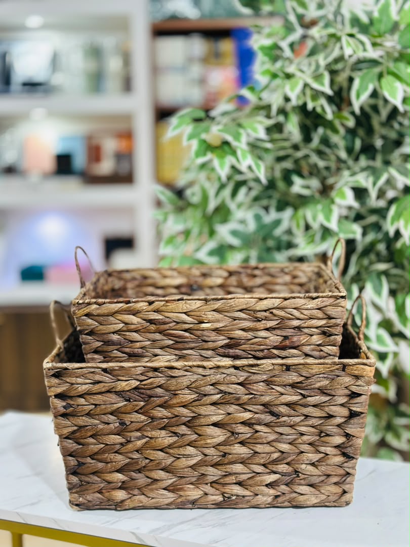 Wooden Woven Basket