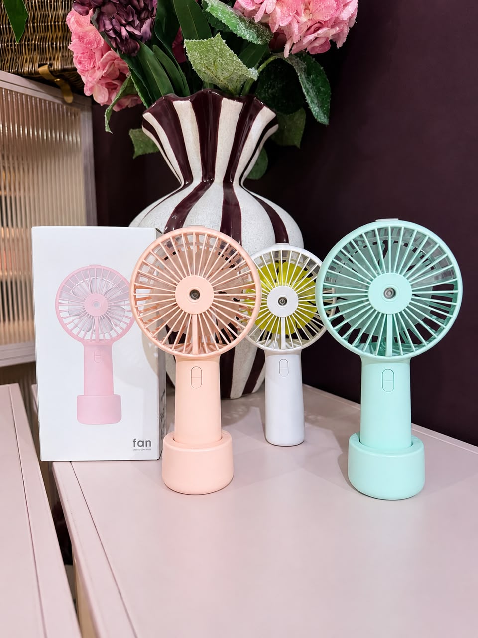 Rechargeable Fan With Humidifier