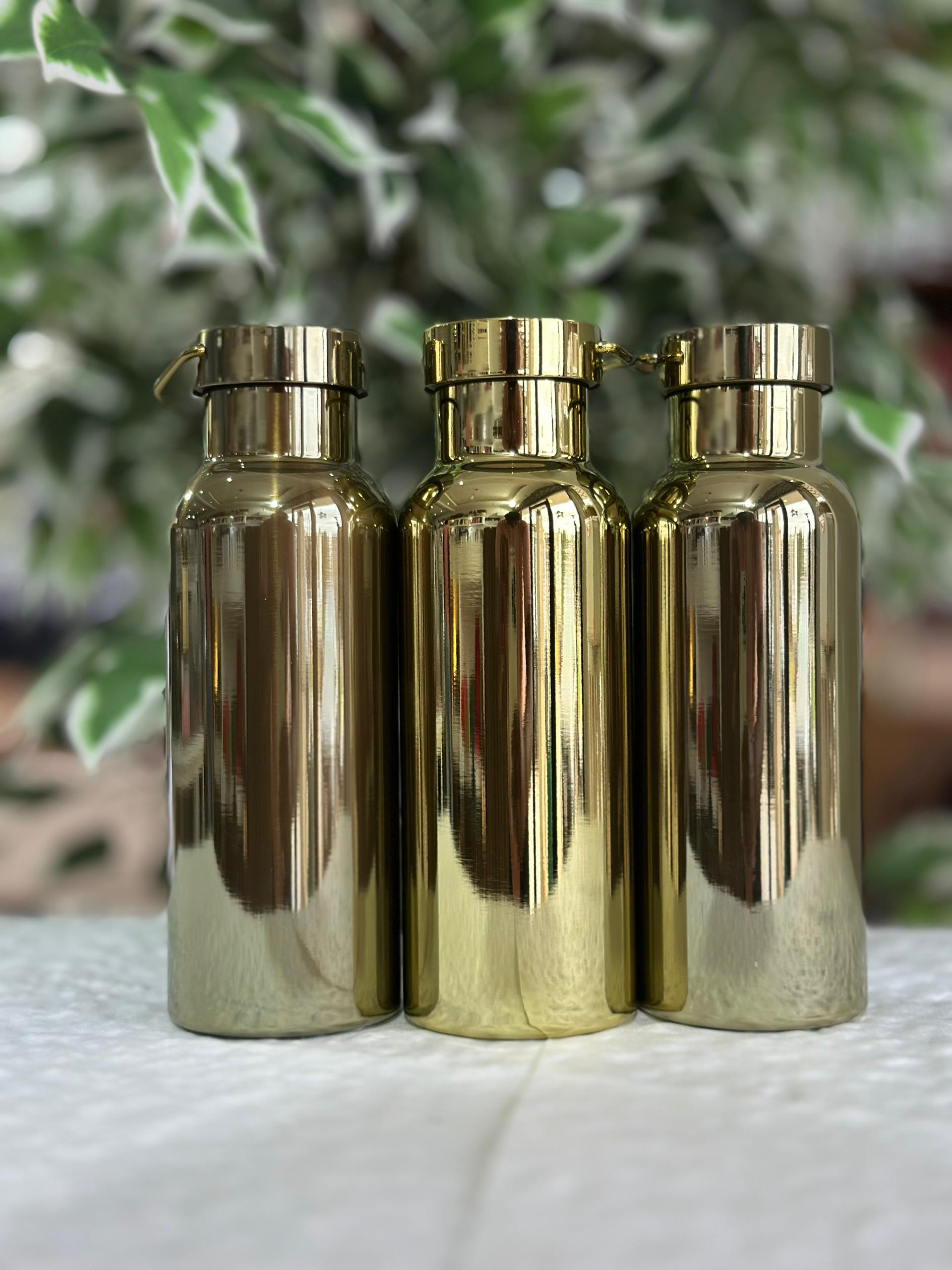 Gold Stainless Steel Vacuum Flask